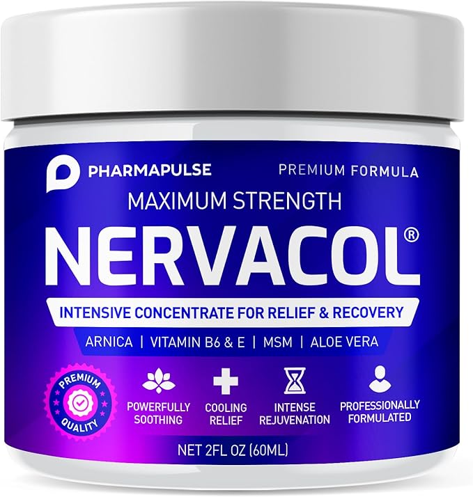 Pharmapulse Neuropathy Cream – Maximum Strength for Feet, Hands, Legs, Toes, Lower Back - Alpha Lipoic Acid, Arnica, Vitamin B6, Aloe Vera, MSM - Effective Soothing