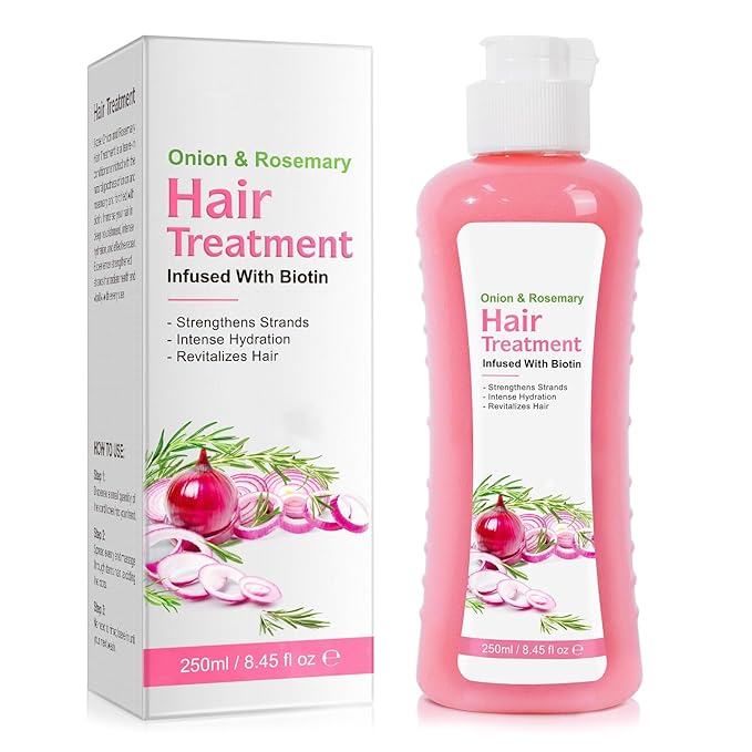 Onion Biotin Rosemary Conditioner – Natural Hair Growth Care for Dry Damaged Hair | Moisturizing Conditioner to Strengthen, Hydrate & Revive Frizz-Free Shine (8.45 fl.oz)