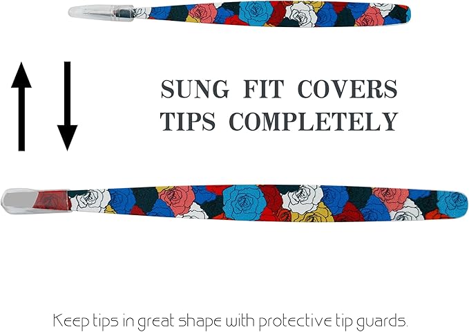 Tweezers - Pointed Slant Tweezer Set - Precision Tweezers for Women and Men Facial Hair, 420 Stainless Steel Pointed Slant Tweezers for Any Unwanted Hair; Ingrown Hair & Eyebrows, Travel Case Included