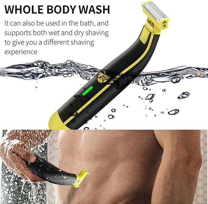 Wet and Dry Electric Shaver Cleaner, Electric Razor for Men, Rechargeable Wet & Dry Shaver, Non-Slip, Durable, Fast Shaving (1PC)-Model #3