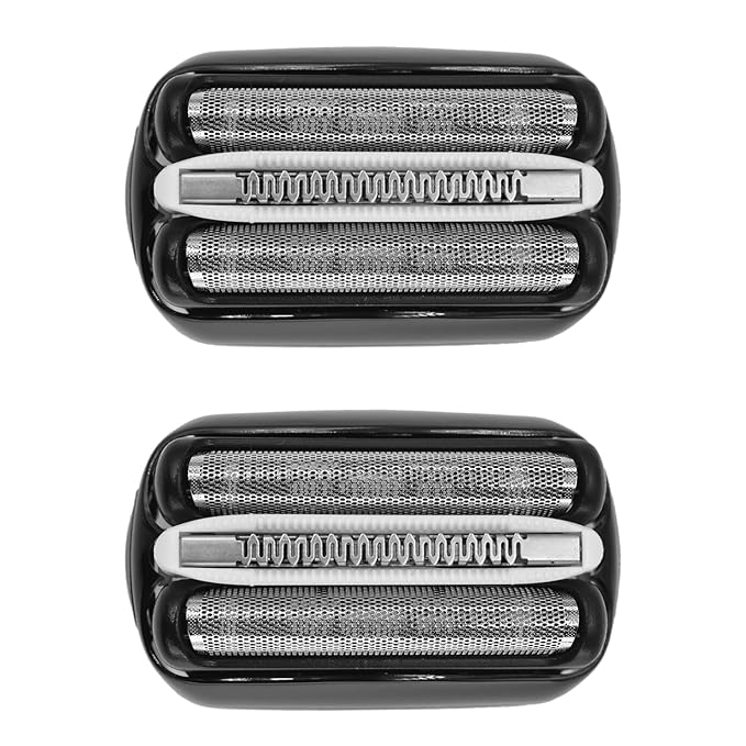 32B Shaver Head for Braun Series 3, Replacement Foil & Cutter Cassette Suitable for Braun Foil Shaver 3000s 3010s 3020s 3030s 3040s 3050cc 3070cc 3080s 3090cc 320 330 340 350cc [2 Pack]
