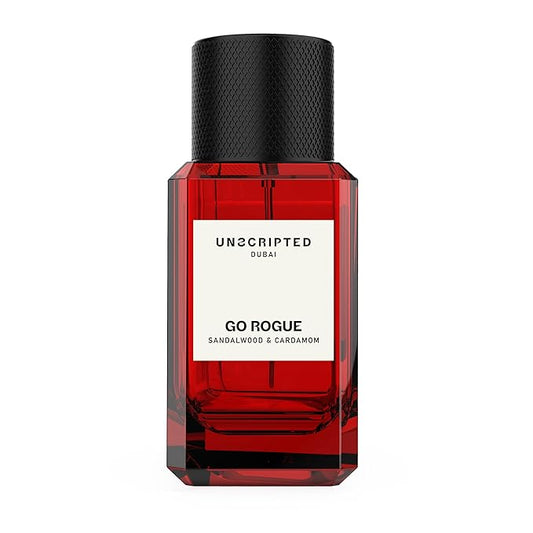 Unscripted Go Rogue - Bold and Unique Perfume for Men - Long-Lasting Men Perfume with Cardamom, Sandalwood and Vetiver for Free Spirits - 1.7 oz