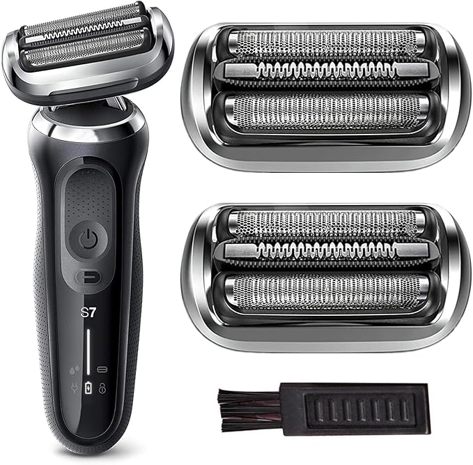 Series 7 Replacement Head 73S for Braun Electric Shaver, S7 Replacement Head Compatible with Braun Razor New Generation 7020s 7025s 7085cc 7027cs 7071cc 7075cc (2 Count)