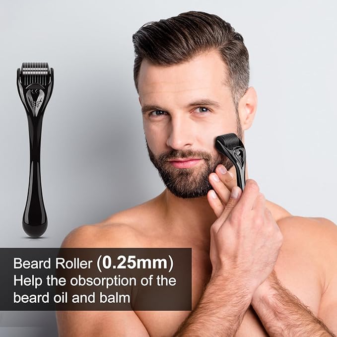 MALE GOD Beard Growth Kit, Beard Kit W/Men's Shaving & Grooming Sets, Upgraded Beard Growth Oil W/Biotin and Batana Oil, Balm, Comb for Spot/Patchy Beard, Christmas Gifts for Men Him Boyfriend Husband