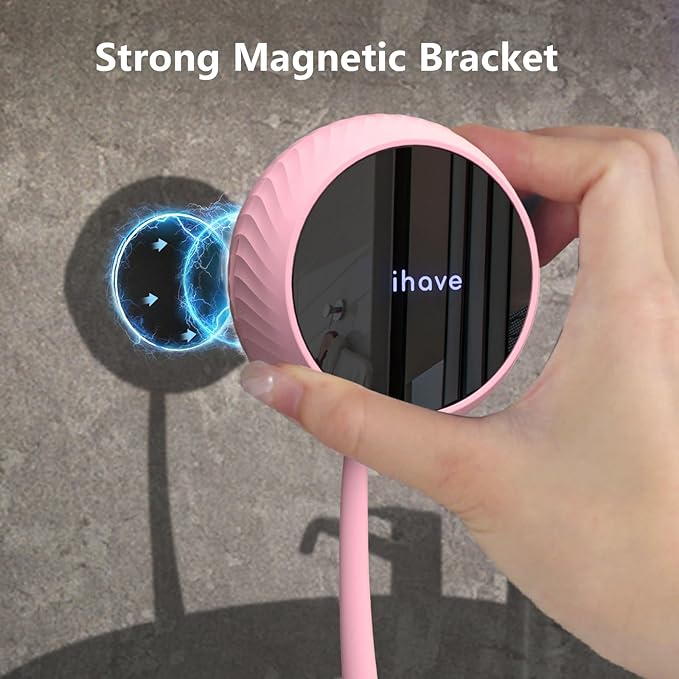 iHave Toothbrush Sanitizer Holder: Auto-Cycle UV Disinfection & Magnetic Wall-Mount for Manual & Electric Brushes | Portable Toothbrush Holders for Home & Apartment,Bathroom Decor & Travel Essential