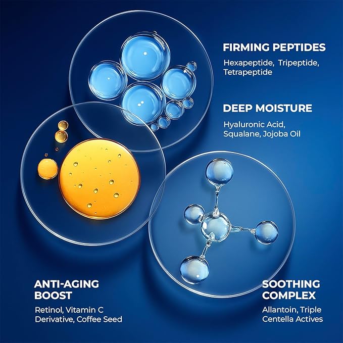 6‑in‑1 Face Cream for Men: Daily Hydrating Anti‑Aging Moisturizer with Hyaluronic Acid & Niacinamide – Helps Smooth Fine Lines