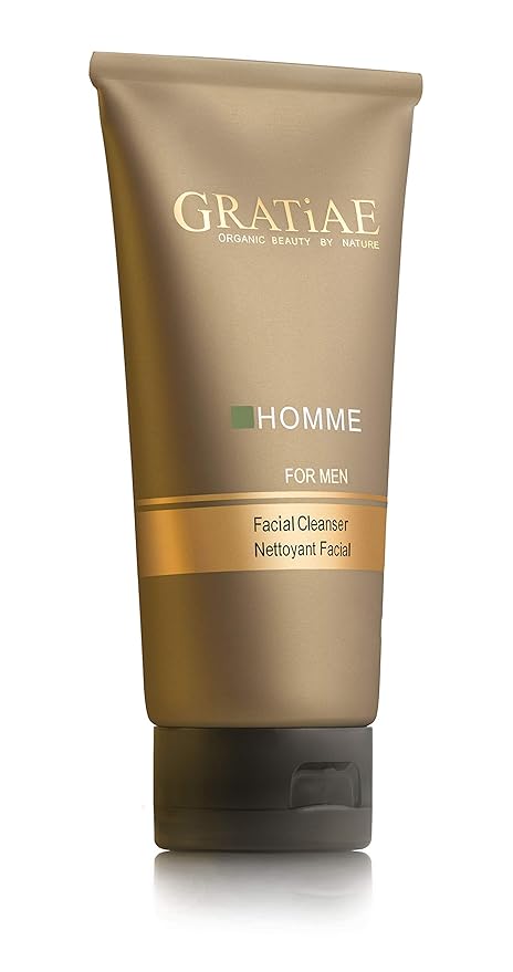 Gratiae Organics Facial Cleanser for Men, 4.05-Ounce