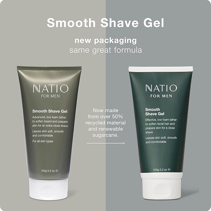 Natio Men's Smooth Shave Gel 150g