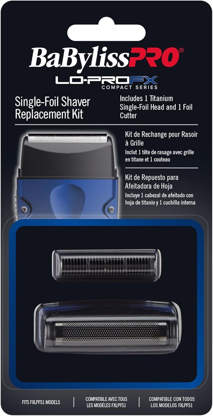 BaBylissPRO High-Performance Compact Single-Foil Shaver Replacement Foil and Cutter