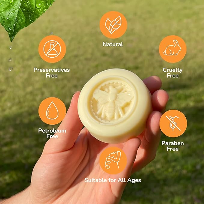 Beeswax Lotion Bar | Moisturizing & Deep Conditioning Skin Hydrated Lotion Bar | Lotion's Bar for All Skin Types - All Natural Lotions for All Ages - Natural Chocolate