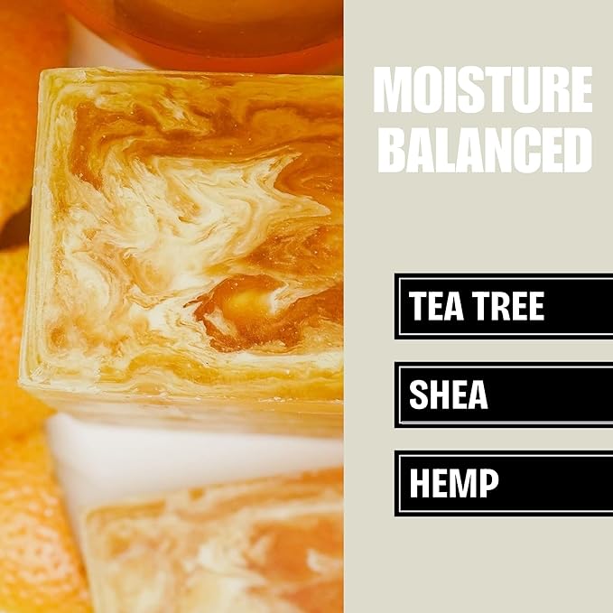made One Beefy Bar | Royal Pamplemousse | Shampoo, Body Wash & Shaving Soap | Grapefruit & Sandalwood Scent | Breakaway Brick Design | Moisturizing with Coconut Oil, Shea Butter & Aloe Vera | 16 oz