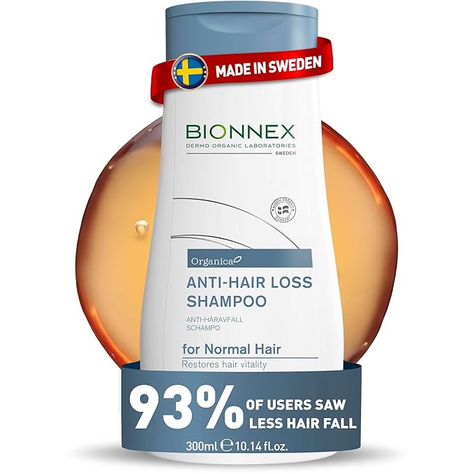 Organica Anti-Hair Loss Shampoo for Normal Hair, Dermatologically and Clinically Tested, Restores Hair Vitality, Boost Hair Growth with BioTrust Technology, 300 Ml