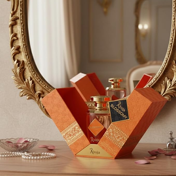 AHUJA Blossomy Eau De Parfum 3.4oz for Women – Long Lasting Floral Fragrance with Natural Tuberose and Jasmine – Luxurious, Fresh & Elegant Perfume