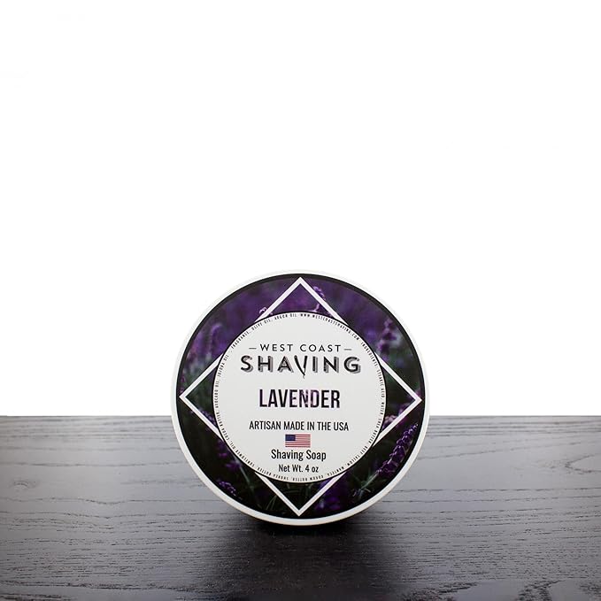 West Coast Shaving Shaving Soap, Lavender, 4 oz