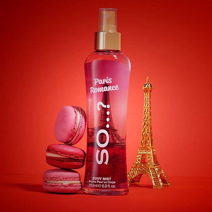 Paris Romance Body Mist by So…? - Fruity Floral Perfume for Women with Over 800 Sprays - Body Spray - Ideal Gifts for Women - 6.9 oz
