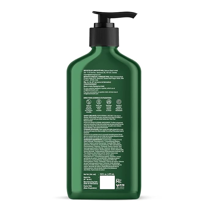 Botanic Hearth Tea Tree Shampoo Infused With Cica, Hyaluronic Acid & Salicylic Acid | Clarifying Shampoo To Repair, Restore & Strengthen Hair | Paraben & Sulfate Free | For All Hair Types, 16 Fl Oz