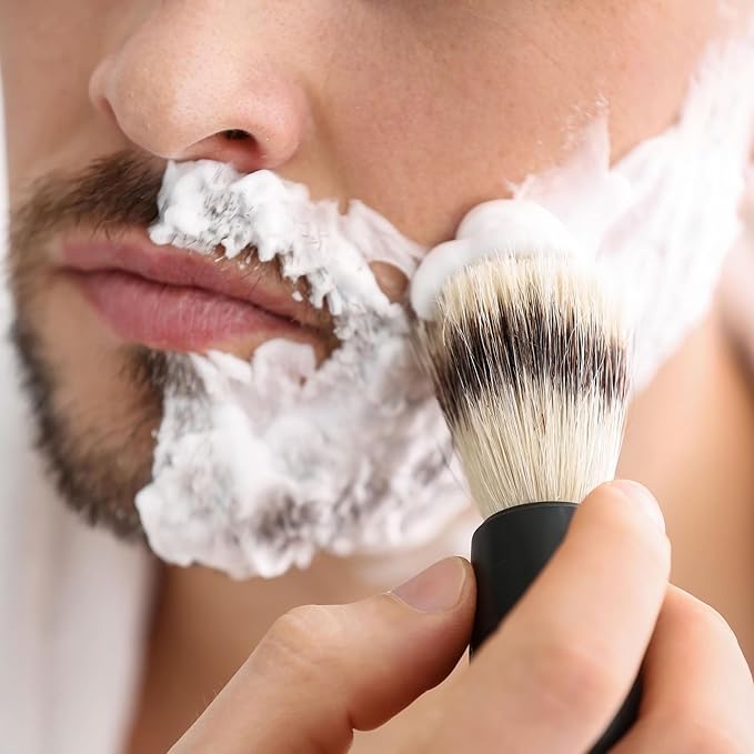 Jack The Barber Shaving Cream Sandalwood Scent, Classic Shave Cream For Men With Aloe Vera And Coconut Oil, Vegan Mens Shaving Cream For All Skin Types, 5.3 Oz