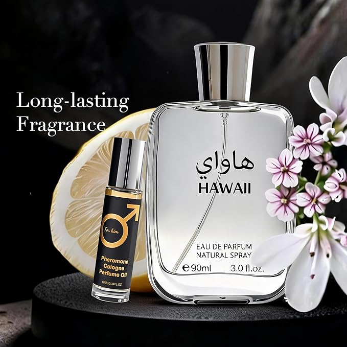 Men’s Eau de Parfum for Men, Fresh Citrus Woody Cologne with Apple, Bergamot & Amber Notes, Long Lasting Modern Masculine Fragrance, Natural Spray,3 Fl Oz (90ml)