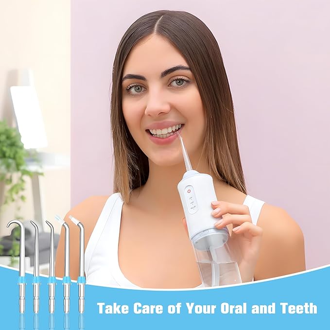 Replacement Tips for Waterpik Water Flosser,Replacement Classic Jet Tips Compatible with Waterpik Oral Irrigator,Replacement Brush Heads for Waterpik,8 Pcs Replacement Parts for Waterpik