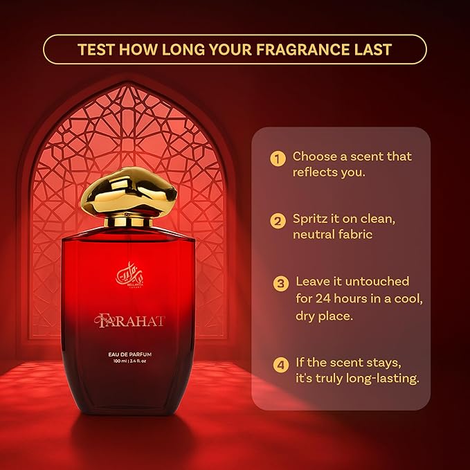Bella Vita Luxury FARAHAT Unisex Fragrance | EDP Perfume for Men and Women | Amber Top Note | 100 ml pack | 3.4 Fl. Oz. | Woody and Amber notes | Gift for Men and Women | Eau de Parfum