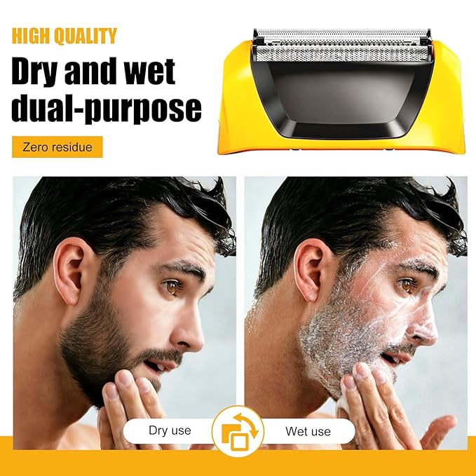 Shaver Replacement Foil Head for Wahl Yellow Lifeproof Foil Shaver Series 7061 Model 7045-100.2 Count