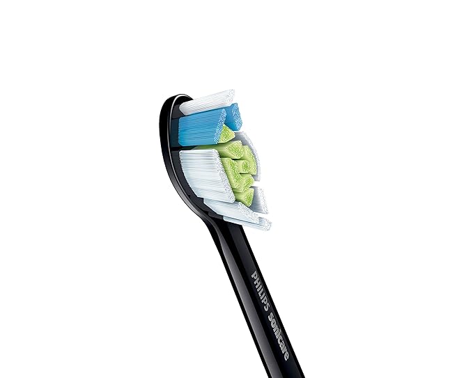 Philips Sonicare W DiamondClean - Genuine Replacement Electric Toothbrush Heads, Black, 2 Pack, HX6062/95