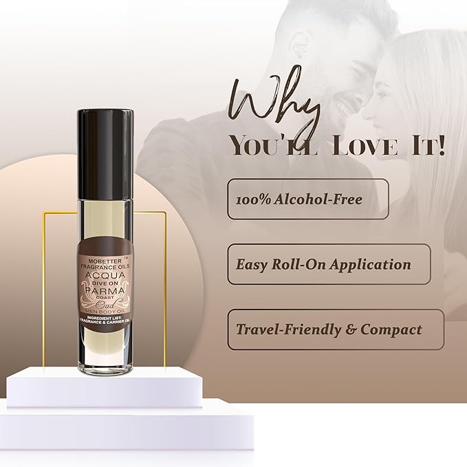 MOBETTER FRAGRANCE OILS Acqua Dive On Parma Coast Oud Men Fragrance Body Oil