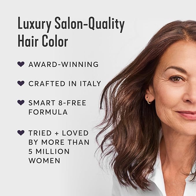 Madison Reed Radiant Hair Color Kit - 5NA Dark Ash Brown with Cool Smoky Undertones (Torino Brown), Dimensional Gray Hair Blending Permanent Hair Dye, PPD-Free & Ammonia-Free, 1 Pack