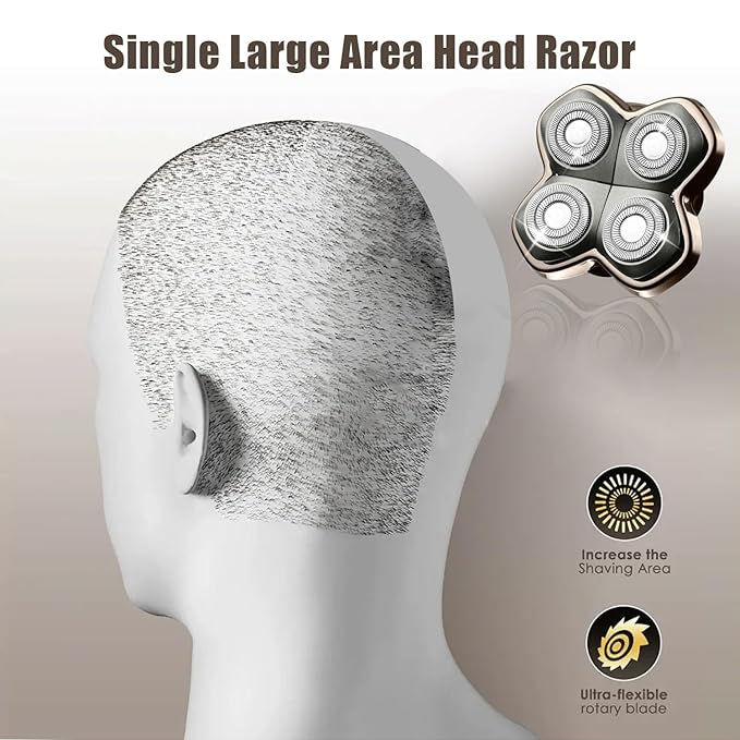 Shaver Replacement Heads Compatible with Skull Head Shaver, Replacement Blade for Pitbull, Butter flykiss pro & Palm for Bald Men 1 Pack
