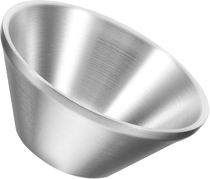 Beaupretty Men Shaving Soap Bowl 12x5.7cm Stainless Steel Reusable Shave Bowl for Beard Care and Shaving Supplies for Household Use