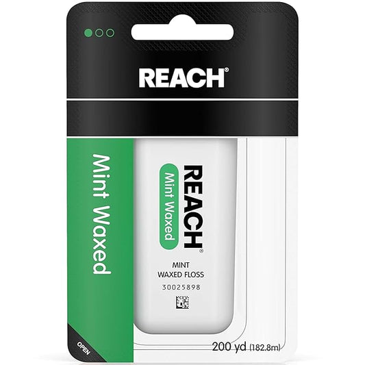 Reach Mint Waxed Floss, 200 Yards, Pack of 5