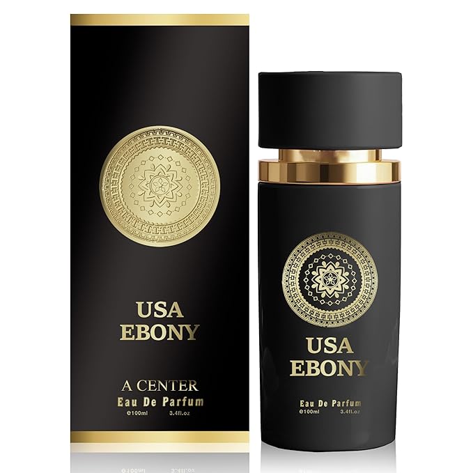USA EBONY Cologne for Men/Eau de Parfum Natural Spray 3.4 Fl Oz Perfume for Men Suitable for All Skin Type Fragrance Daily Used