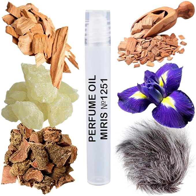 MIRIS No. 1251, Inspired by Intense So Iris, Long-Lasting Unisex Perfume Oil for Women & Men Roll-On, Rollerball 0.34 Fl Oz / 10 ml