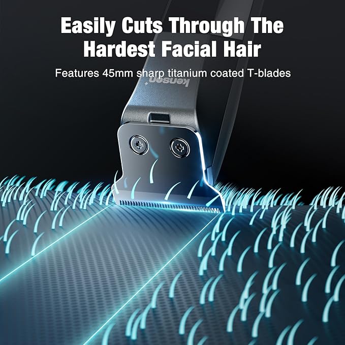 Body Hair Trimmer for Men,kensen Electric Groin & Pubic Hair Trimmer, Christmas Gift Rechargeable Ball Shaver Groomer, Mens Body Groomer Kit for Privates, Waterproof, Cordless for Wet/Dry Use