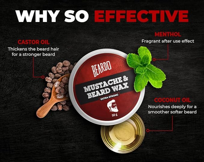 BEARDO Beard & Mustache Wax 50g