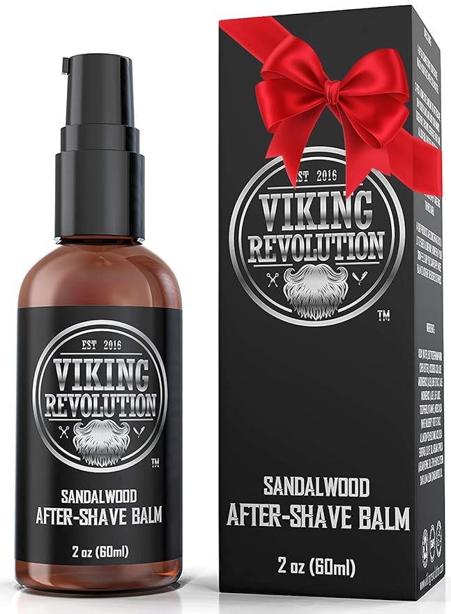 Viking Luxury After-Shave Balm - Soothes Face, Moisturizes After Shaving, Eliminates Razor Burn - Sandalwood Scent