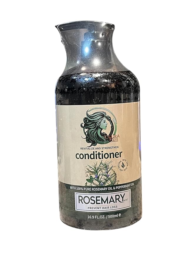 Rosemary Mint Conditioner, Hair Loss Prevention, 16.9 Fl Oz, with Pure Rosemary and Peppermint Oil