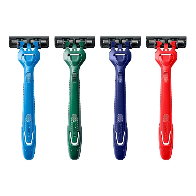 Harry's Disposable Razors for Men - 12 Count - 3-Blade Men's Razors for Travel and On-the-Go Convenience