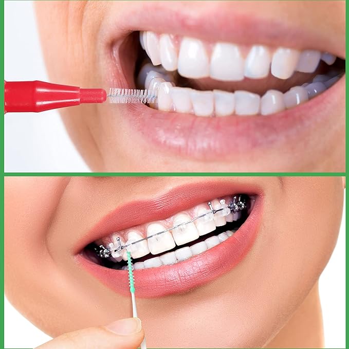 Patelai 350 Pieces Interdental Brush Tooth Floss Tooth Cleaning Tool Toothpick Dental Flossing Head Oral Flosser Refill Dental Flosser Toothpick Cleaners