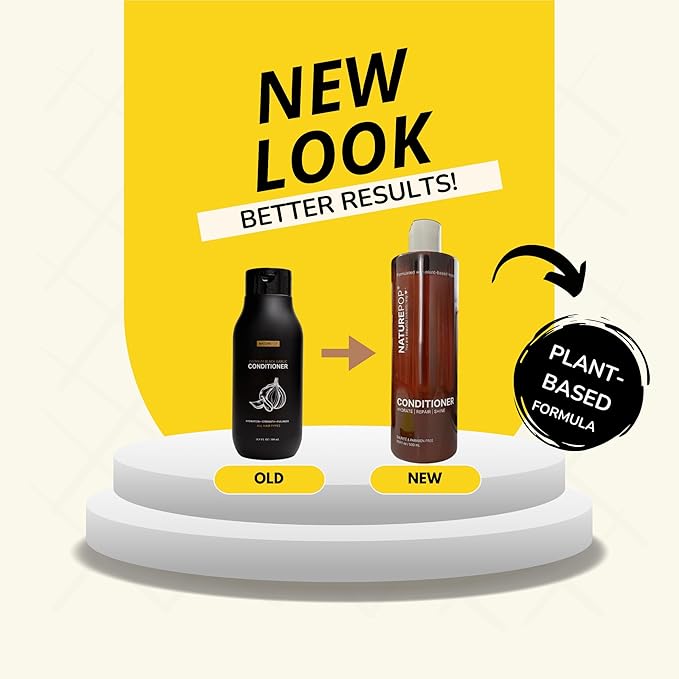 Black Garlic Hair Loss Conditioner by Naturepop - Prevents Hair loss, Stimulates growth and Relieves itchy scalp 16.9 fl oz/ 500 mL Made in Korea