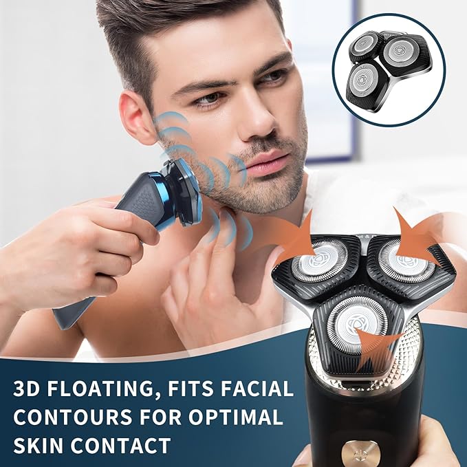2 Pack SH71/50 Shaving Heads Compatible with Phili*s Shavers Series S5000 (S5XXX),S7000 (S7XXX) (BLACK)