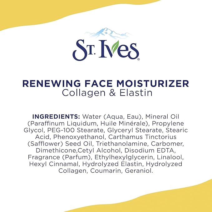St. Ives Renewing Collagen & Elastin Moisturizer, 10 oz (Pack of 2)