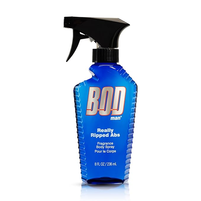 BOD man Fragrance Body Sprays, Dark Ice and Really Ripped Abs, 8 Fluid Ounce (Pack of 2)