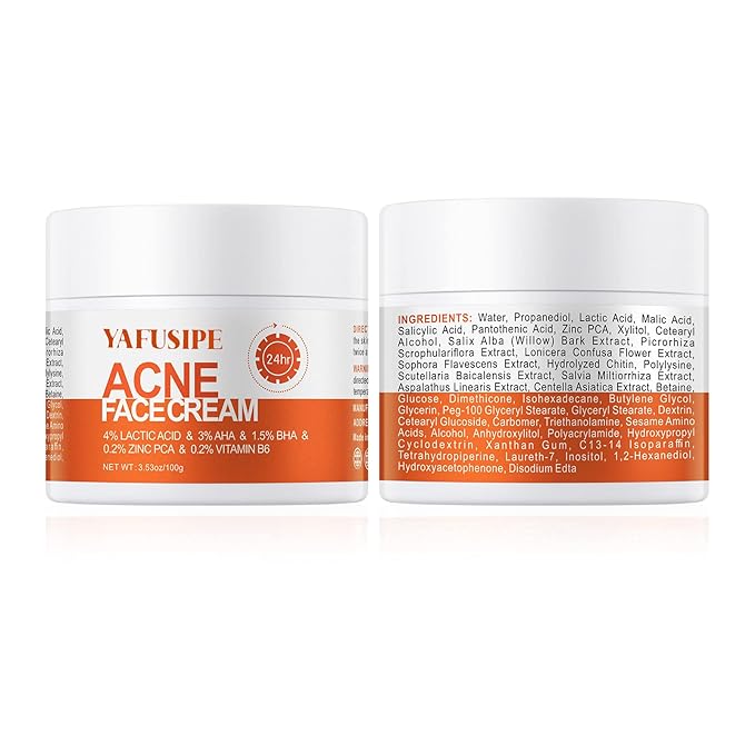 Acne Treatment for Face for Hormonal Cystic Stubborn Acne Cream for Sensitive Skin Teens Adults Women Men Spot Pimple Butt Control Rapid Clearing Breakout Overnight Face Blemish Treatment