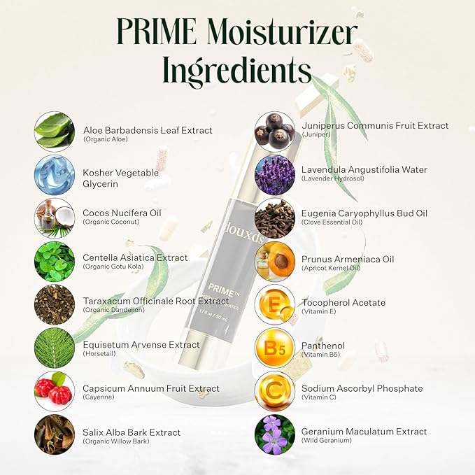 douxds PRIME™ Vitamin Quench Face Cream, Hydrating Face Cream Smooth Skin, Radiant Glow in Men's Skincare, Smooth Skin Repair, Contains Aloe Vera, Face Moisturizer