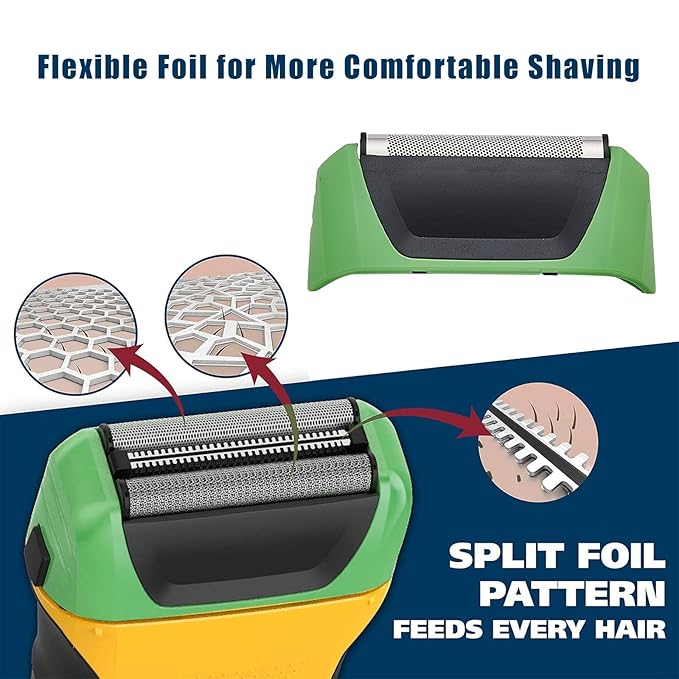 Shaver Replacement Foils, Cutters and Head, Compatible with all Wahl 7061 Series. Green