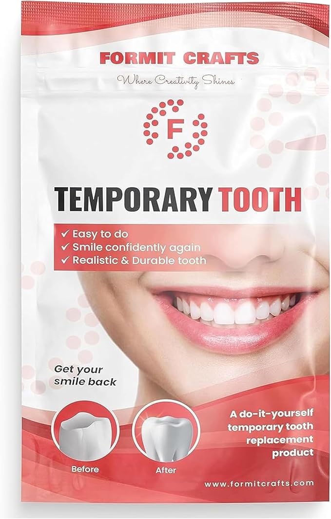 Formit Crafts Thermoplastic Beads for Teeth Repair– for DIY Tooth Filling – Moldable Thermal Beads for Teeth Repair – Ideal for Chipped, Cracked Teeth – Realistic and Durable (40 Grams)