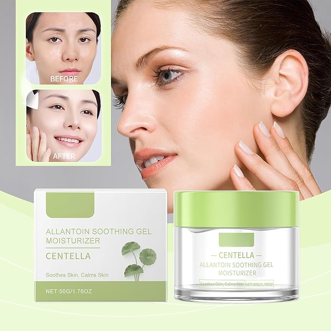 Centella Soothing Gel, Deep Hydrating, Botanic Ingredients with Centella Asiatica – Face Moisturizer for Skin Barrier Repair, Firm Skin, Face Moisturizing & Nourishing for Women Girls