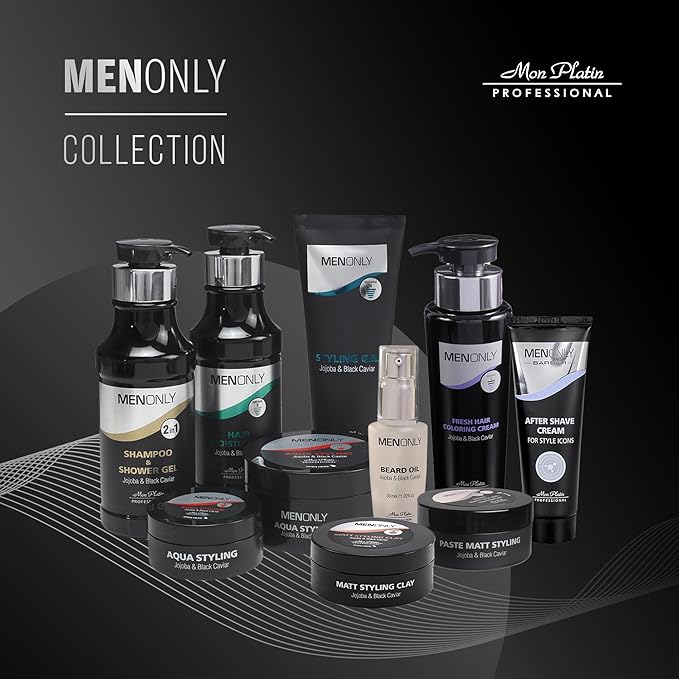 Mon Platin Jojoba hair wax for men wet look (Jojoba & Black Caviar)
