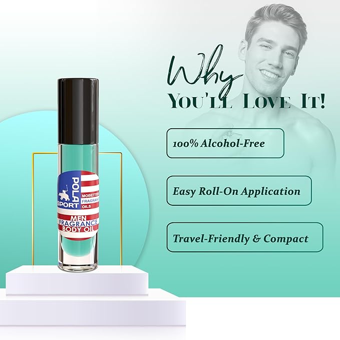MOBETTER FRAGRANCE OILS Pola Sport Cologne Fragrance Body Oil for Men